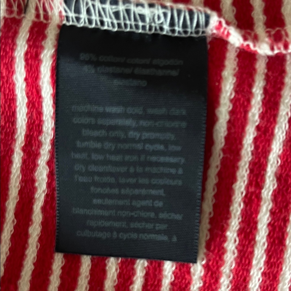 Striped Red and White Women's Jacket - Picture 5 of 5